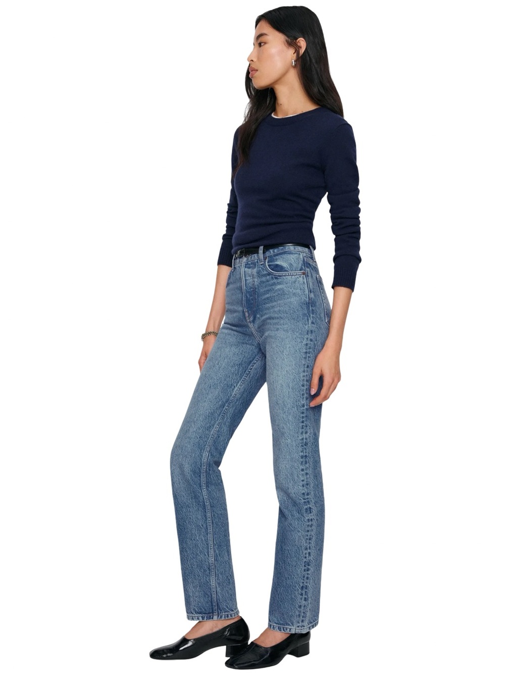 Reformation Cynthia High Rise Straight Jeans Colorado Wash Sustainable Denim - Picture 4 of 14